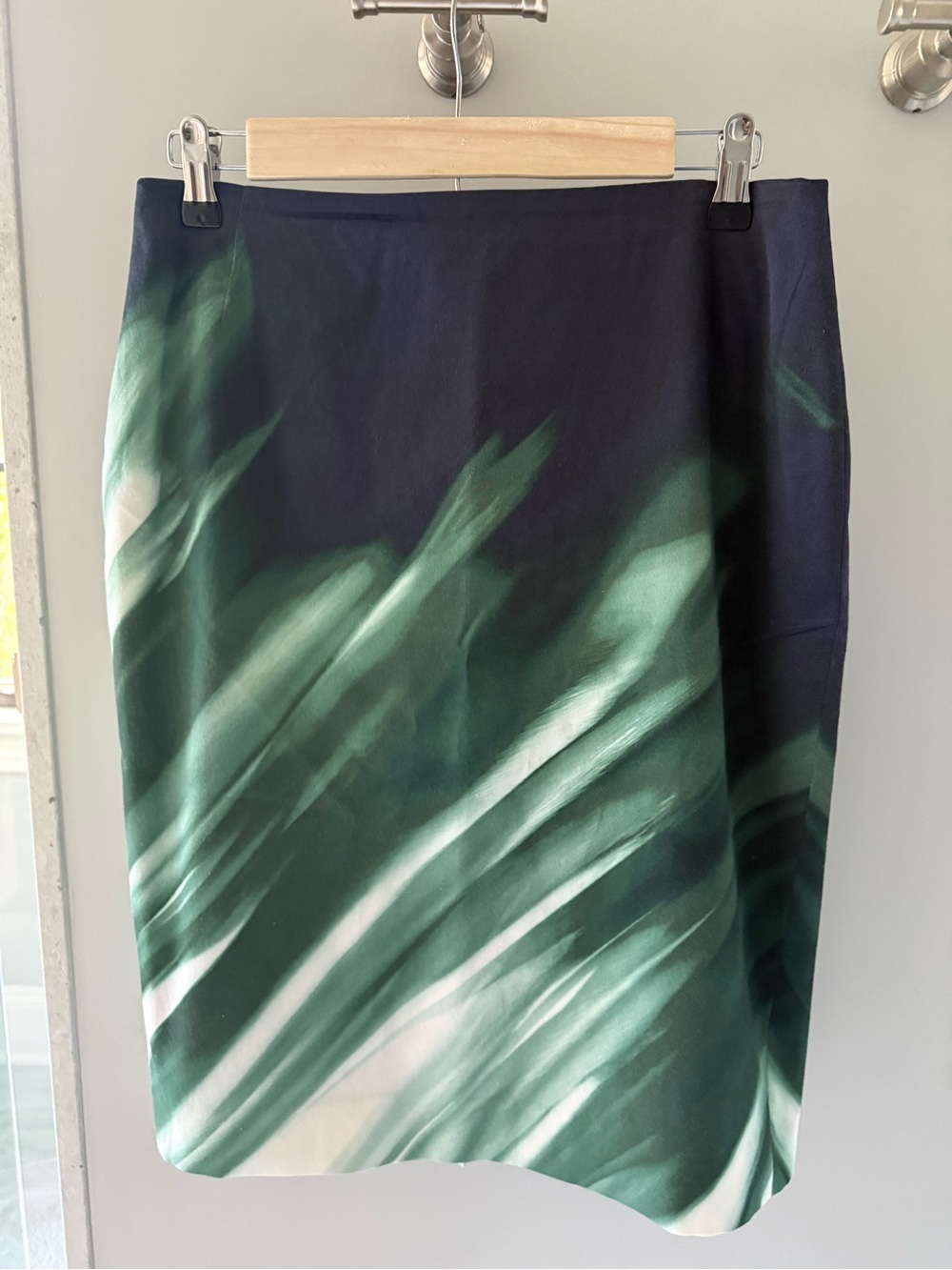 Lafayette 148 New York Petite Abstract Pencil Skirt 12P